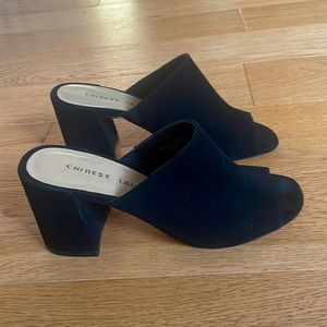 Chinese Laundry Suede Black Heels